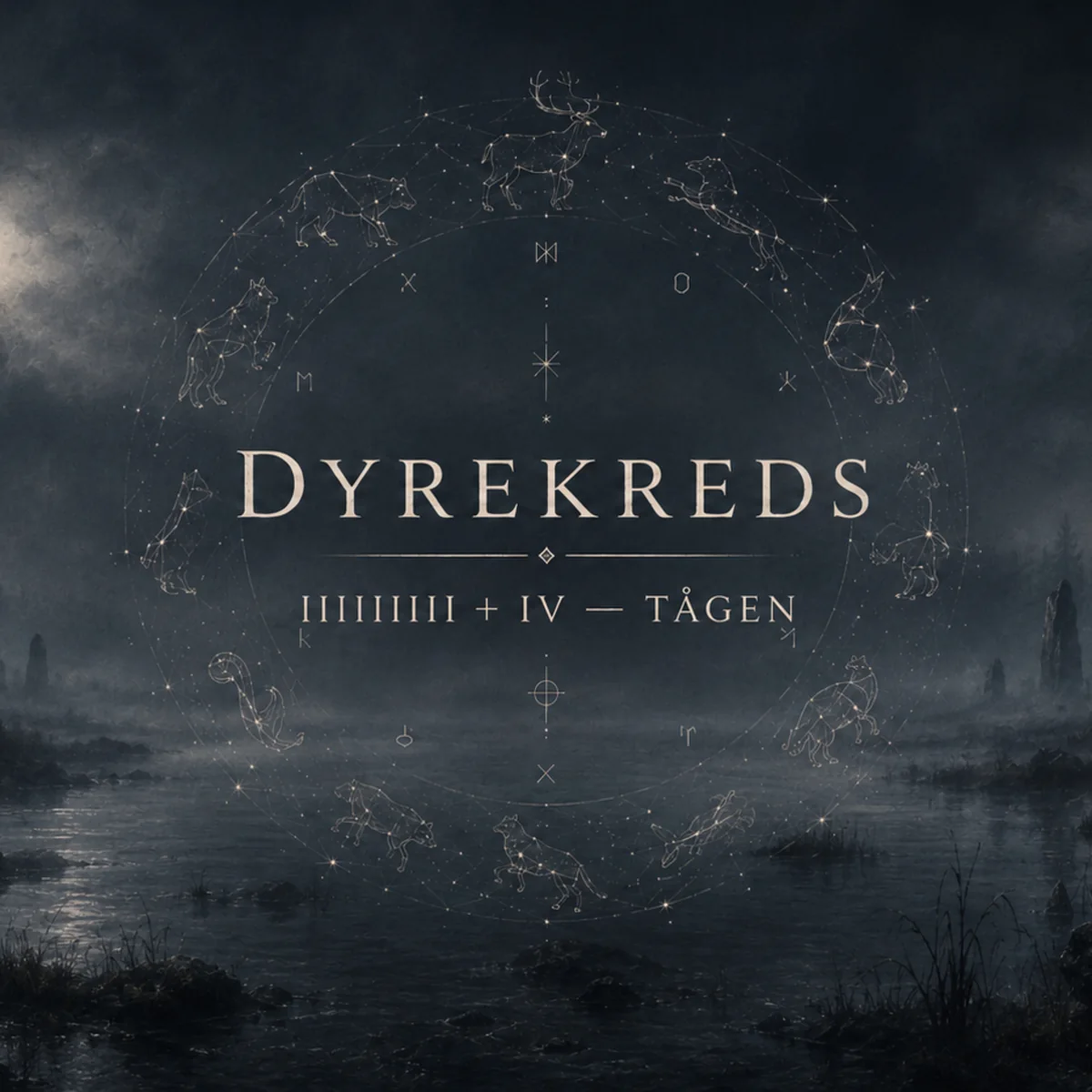 Dyrekreds — IIIIIIIII + IV — Tågen album cover